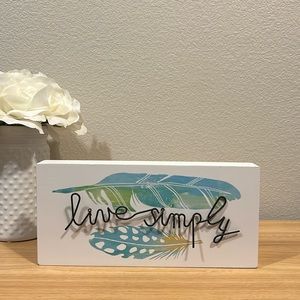 Live Simply Wall Art